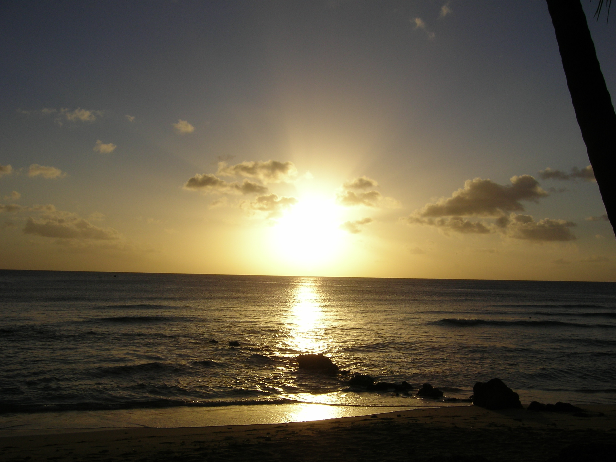 Barbados Sunset over the carribean sea