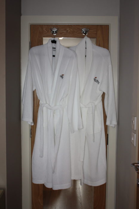 complimentary dressing gowns