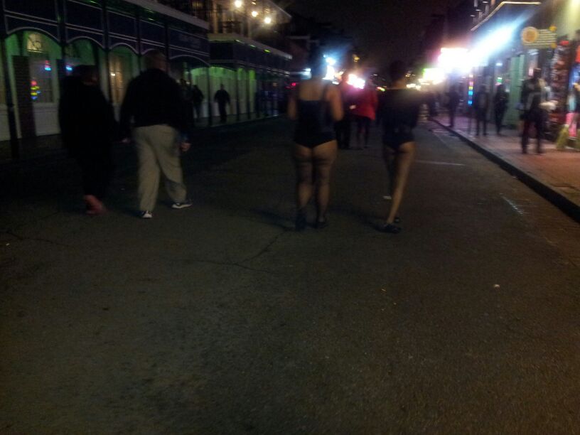 The end of the night on Bourbon Street, New Orleans