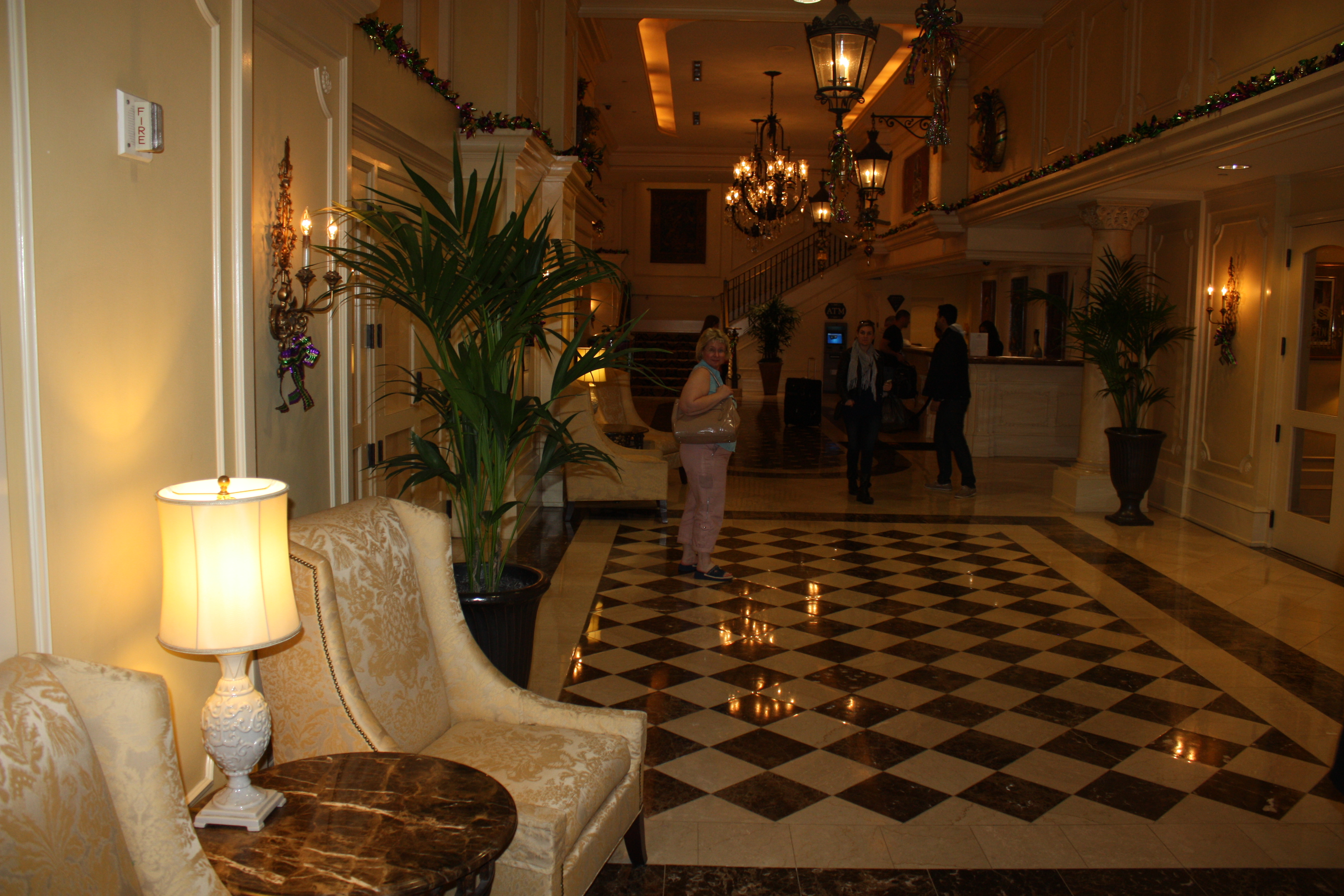Foyer of the Crowne Plaza Hotel, Canal Street, New Orleans
