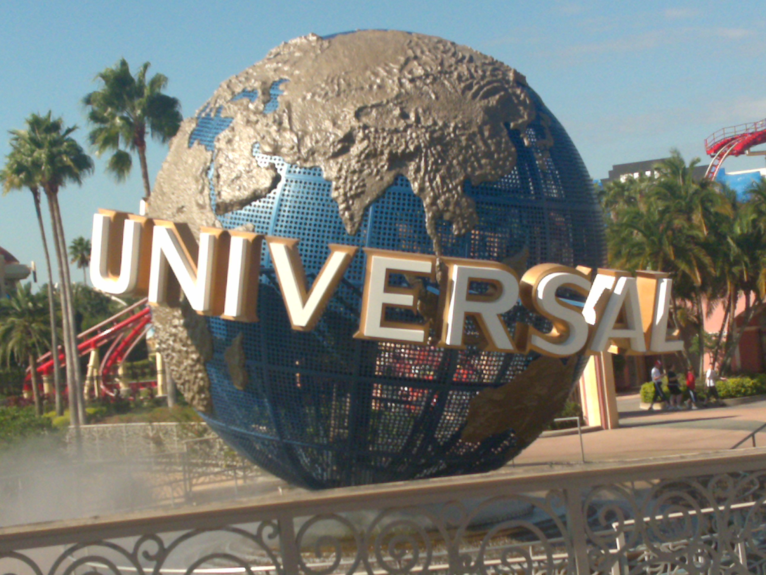 Universal globe outside Floridas Universal Studios