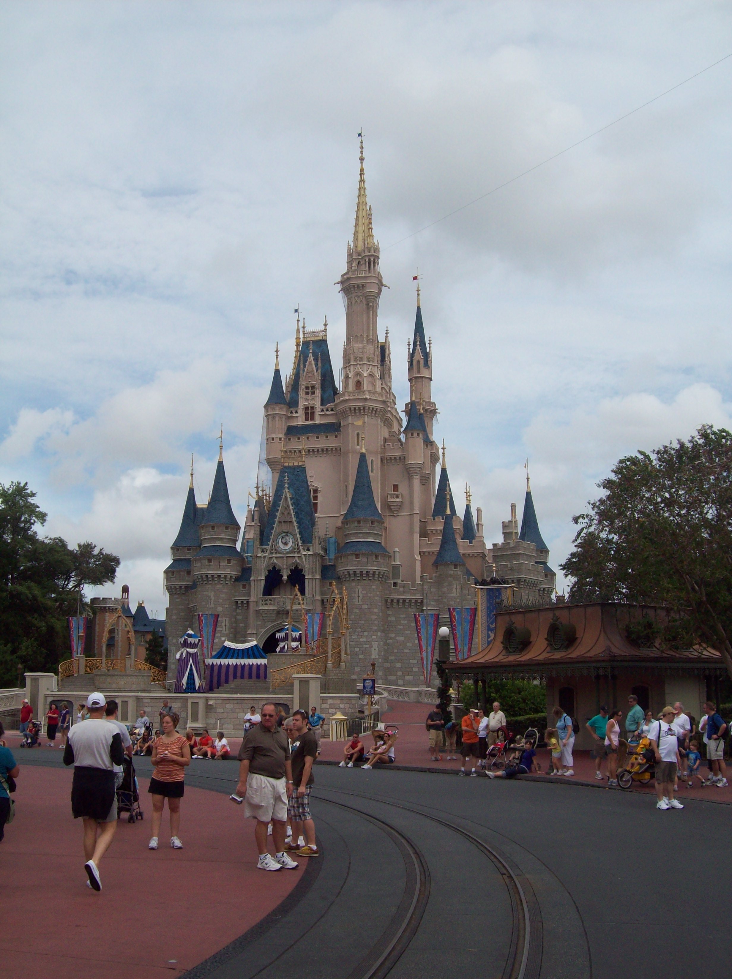 view of Cinderellas Castle in the Magic Kingdom